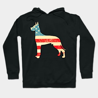 American Flag Great Danes Hoodie